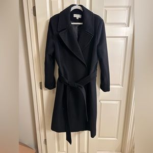 Anne Klein overcoat, black, size 18